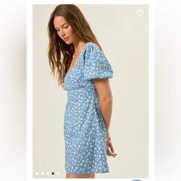 New with tags Altar’d state Laura puff sleeve dress - Picture 4 of 5